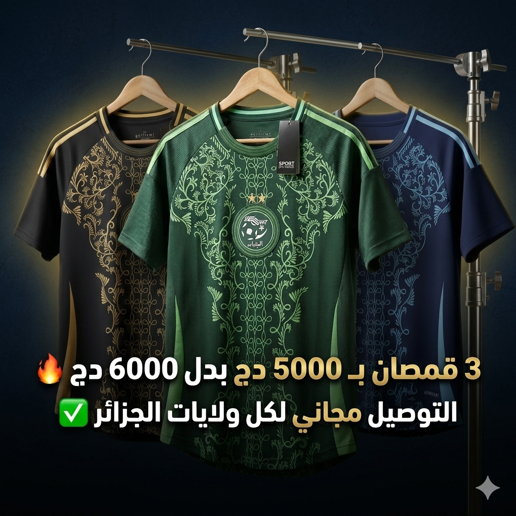 Maillot Algerie Edition 24/25 - Noir (SUPER GOOD)